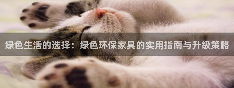 杏耀平台官方网站：绿色生活的选择：绿色环保家具的实用指南与升