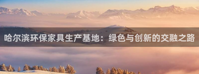 杏耀注册代理：哈尔滨环保家具生产基地：绿色与创新的交融之路